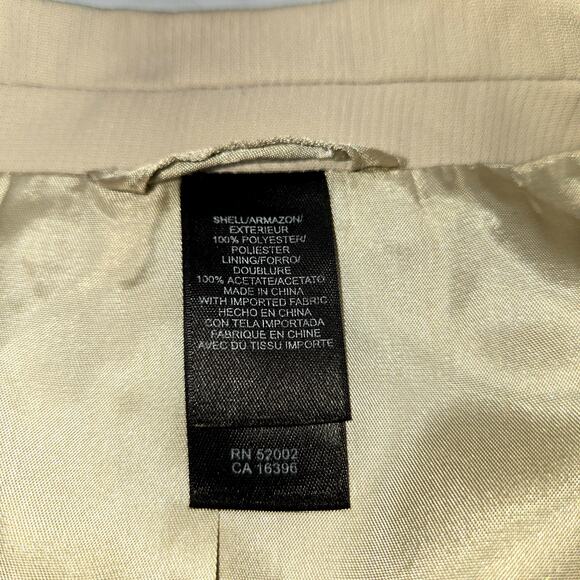 Claiborne 44R Men's Blazer Tan Suit Coat Sport Jacket 3 Buttons 44 Regular Large - Picture 5 of 7